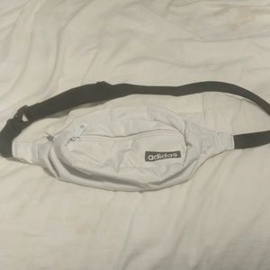 White and Black Adidas Fanny Pack